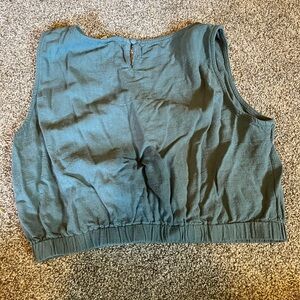 Turquoise crop top